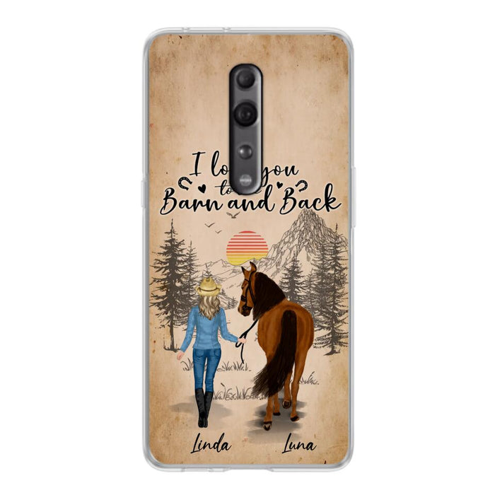 Personalized Horse Girl Phone Case - Gift Idea For Horse Lovers/Girl - Up to 6 Horses - Just A Girl Who Loves Horses - Case For Oppo/Xiaomi/Huawei