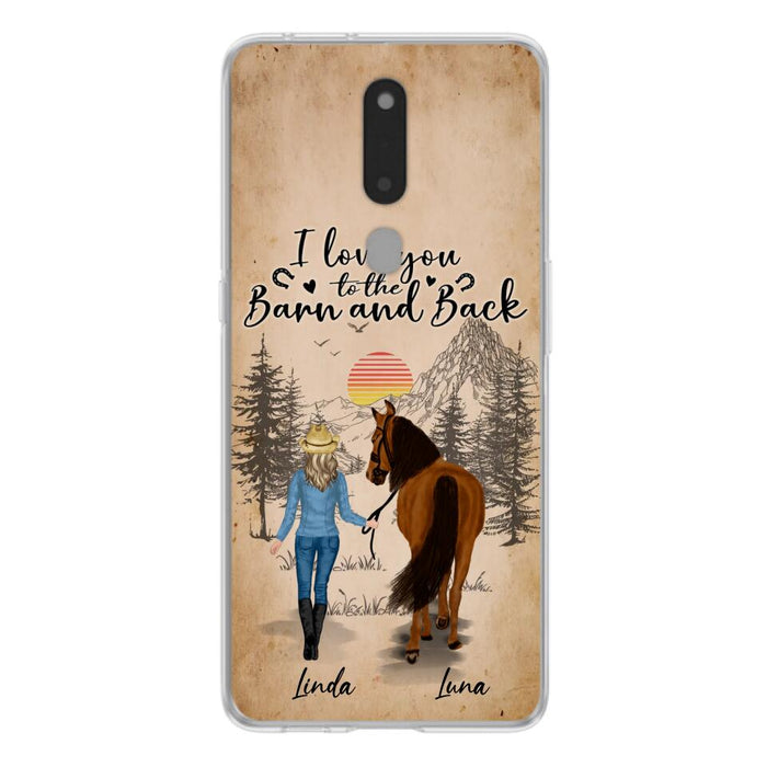 Personalized Horse Girl Phone Case - Gift Idea For Horse Lovers/Girl - Up to 6 Horses - Just A Girl Who Loves Horses - Case For Oppo/Xiaomi/Huawei