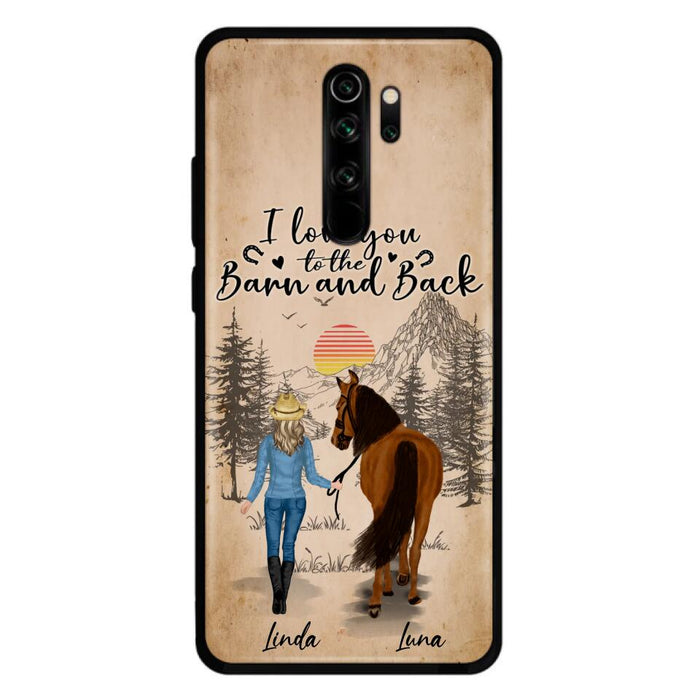 Personalized Horse Girl Phone Case - Gift Idea For Horse Lovers/Girl - Up to 6 Horses - Just A Girl Who Loves Horses - Case For Oppo/Xiaomi/Huawei