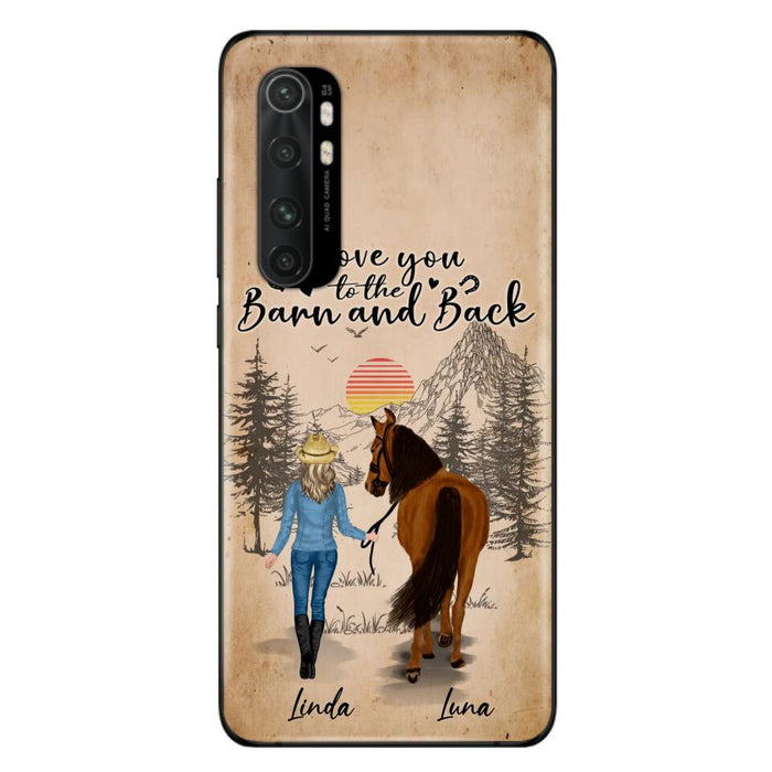 Personalized Horse Girl Phone Case - Gift Idea For Horse Lovers/Girl - Up to 6 Horses - Just A Girl Who Loves Horses - Case For Oppo/Xiaomi/Huawei