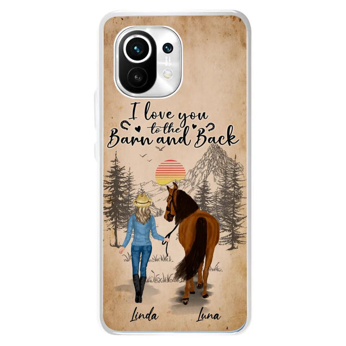 Personalized Horse Girl Phone Case - Gift Idea For Horse Lovers/Girl - Up to 6 Horses - Just A Girl Who Loves Horses - Case For Oppo/Xiaomi/Huawei
