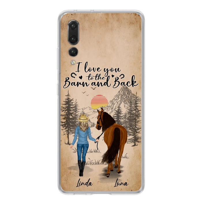 Personalized Horse Girl Phone Case - Gift Idea For Horse Lovers/Girl - Up to 6 Horses - Just A Girl Who Loves Horses - Case For Oppo/Xiaomi/Huawei