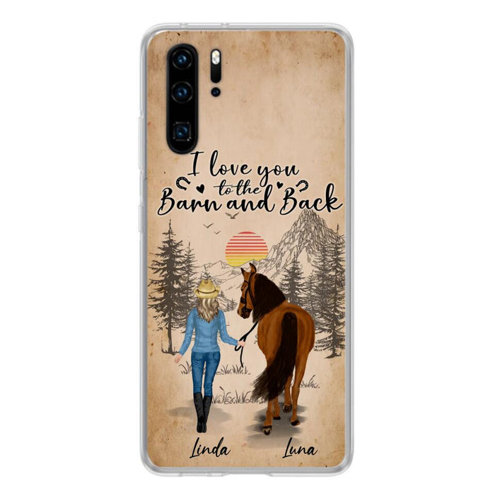 Personalized Horse Girl Phone Case - Gift Idea For Horse Lovers/Girl - Up to 6 Horses - Just A Girl Who Loves Horses - Case For Oppo/Xiaomi/Huawei