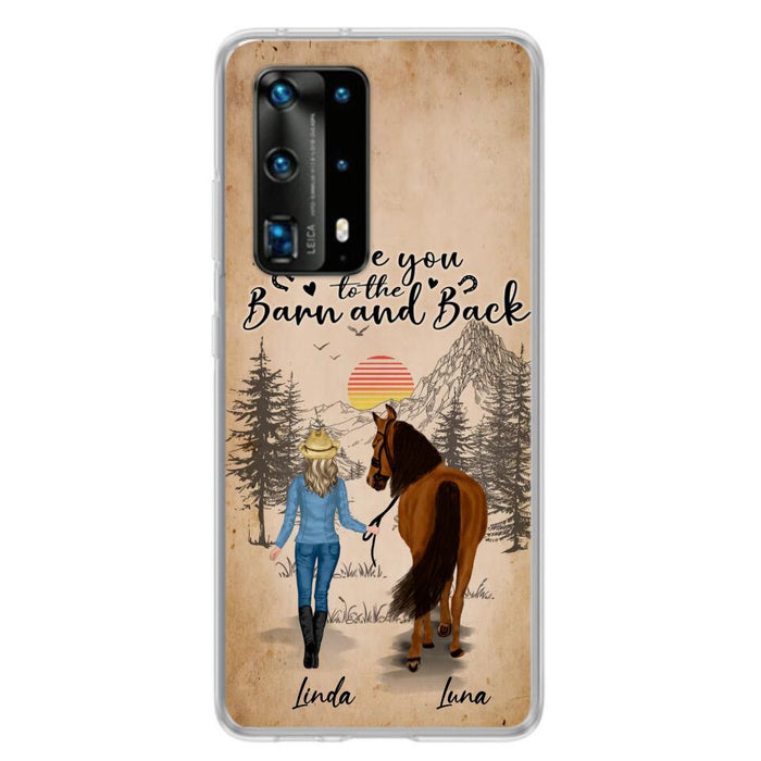 Personalized Horse Girl Phone Case - Gift Idea For Horse Lovers/Girl - Up to 6 Horses - Just A Girl Who Loves Horses - Case For Oppo/Xiaomi/Huawei