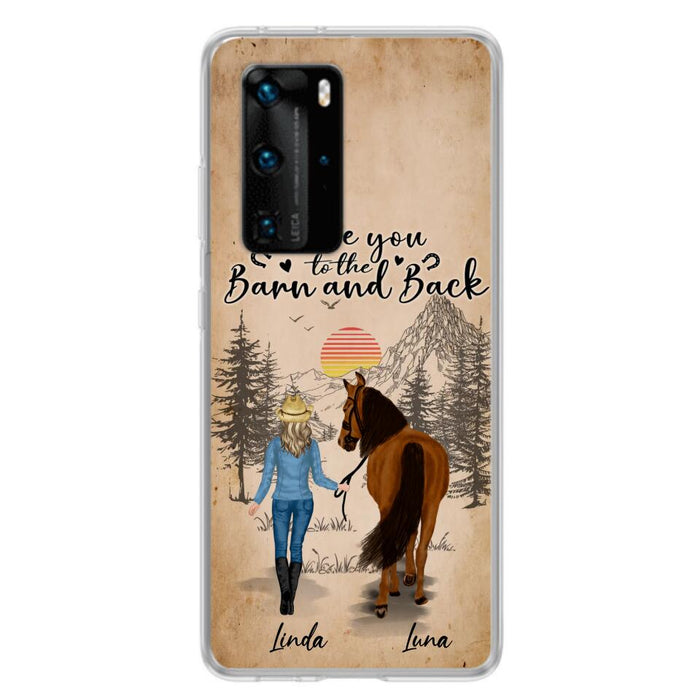 Personalized Horse Girl Phone Case - Gift Idea For Horse Lovers/Girl - Up to 6 Horses - Just A Girl Who Loves Horses - Case For Oppo/Xiaomi/Huawei
