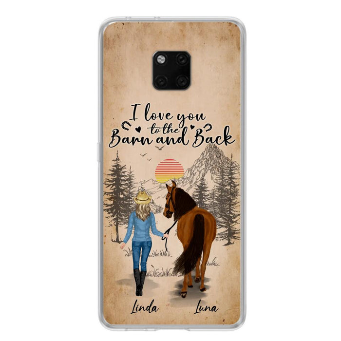 Personalized Horse Girl Phone Case - Gift Idea For Horse Lovers/Girl - Up to 6 Horses - Just A Girl Who Loves Horses - Case For Oppo/Xiaomi/Huawei