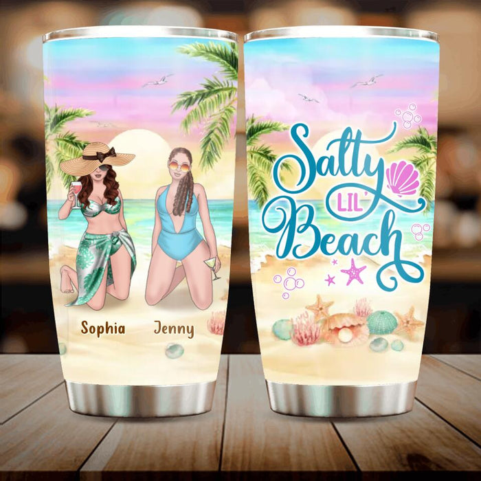 Personalized Beach Besties Tumbler - Up to 4 Girls - Gift Idea For Friends/Besties/Sisters - Summer Gift Idea For Beach Lover - Salty Lil's Beach