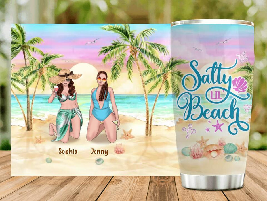 Personalized Beach Besties Tumbler - Up to 4 Girls - Gift Idea For Friends/Besties/Sisters - Summer Gift Idea For Beach Lover - Salty Lil's Beach