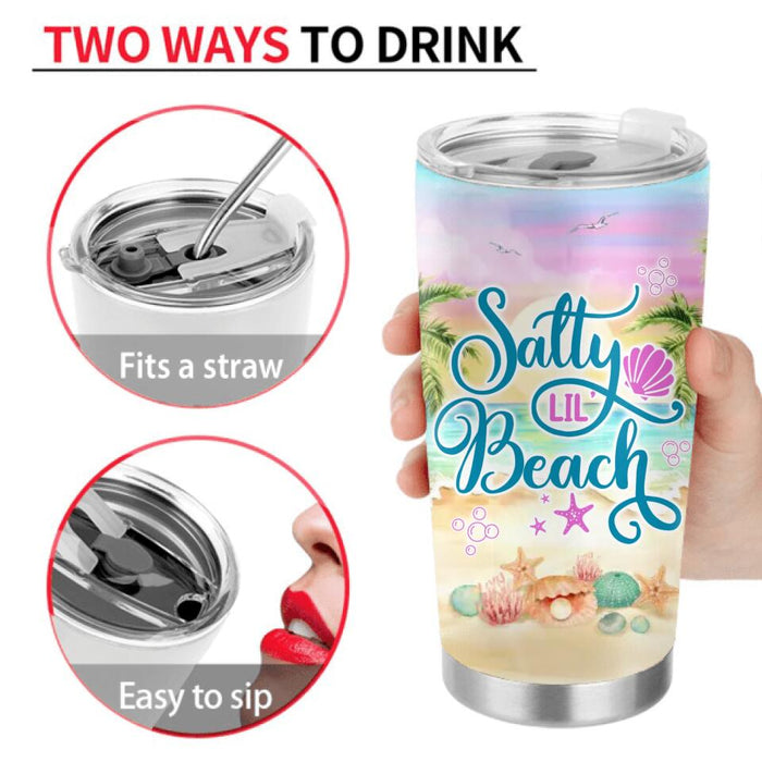 Personalized Beach Besties Tumbler - Up to 4 Girls - Gift Idea For Friends/Besties/Sisters - Summer Gift Idea For Beach Lover - Salty Lil's Beach