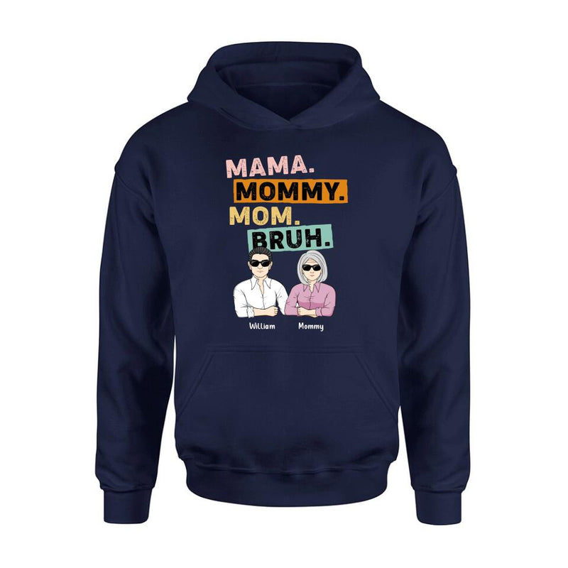 Personalized Mama Shirt - Up to 4 Children - Mother's Day Gift Idea From Sons - Mama Mommy Mom Bruh
