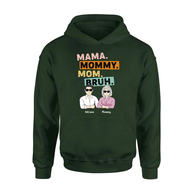 Personalized Mama Shirt - Up to 4 Children - Mother's Day Gift Idea From Sons - Mama Mommy Mom Bruh