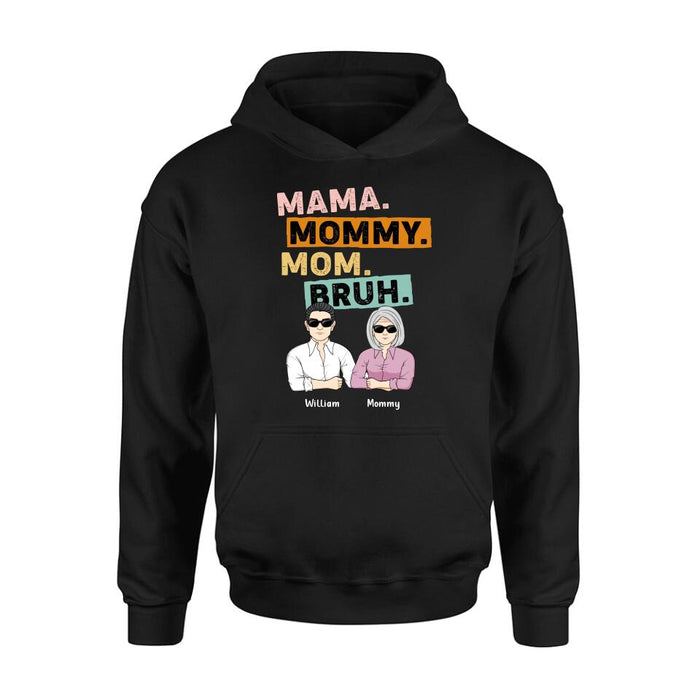 Personalized Mama Shirt - Up to 4 Children - Mother's Day Gift Idea From Sons - Mama Mommy Mom Bruh