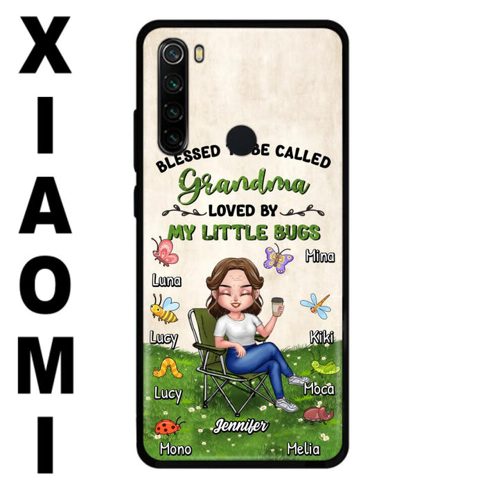 Personalized Grandma Phone Case - Up to 8 Bugs - Gift Idea For Mother's Day/Garden Lovers - Blessed To Be Called Grandma Loved By My Little Bugs - Case For Oppo/Xiaomi/Huawei
