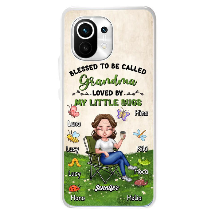 Personalized Grandma Phone Case - Up to 8 Bugs - Gift Idea For Mother's Day/Garden Lovers - Blessed To Be Called Grandma Loved By My Little Bugs - Case For Oppo/Xiaomi/Huawei