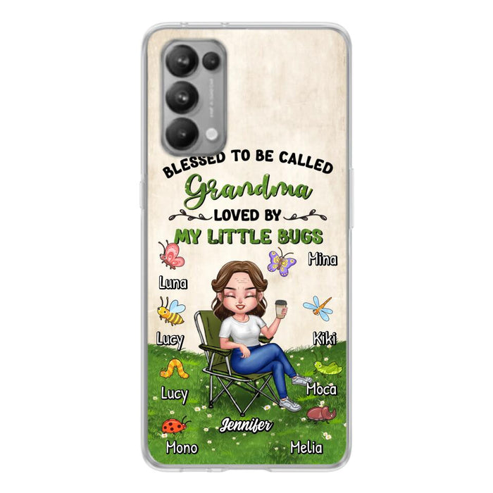 Personalized Grandma Phone Case - Up to 8 Bugs - Gift Idea For Mother's Day/Garden Lovers - Blessed To Be Called Grandma Loved By My Little Bugs - Case For Oppo/Xiaomi/Huawei