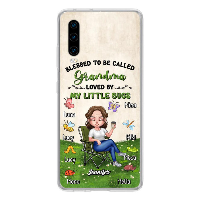 Personalized Grandma Phone Case - Up to 8 Bugs - Gift Idea For Mother's Day/Garden Lovers - Blessed To Be Called Grandma Loved By My Little Bugs - Case For Oppo/Xiaomi/Huawei