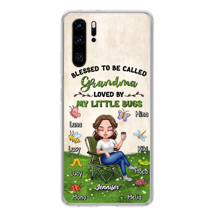 Personalized Grandma Phone Case - Up to 8 Bugs - Gift Idea For Mother's Day/Garden Lovers - Blessed To Be Called Grandma Loved By My Little Bugs - Case For Oppo/Xiaomi/Huawei