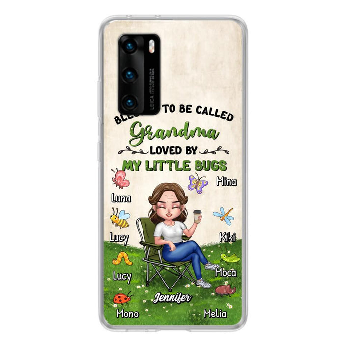 Personalized Grandma Phone Case - Up to 8 Bugs - Gift Idea For Mother's Day/Garden Lovers - Blessed To Be Called Grandma Loved By My Little Bugs - Case For Oppo/Xiaomi/Huawei