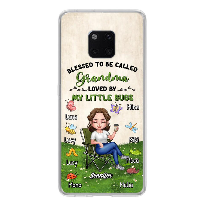 Personalized Grandma Phone Case - Up to 8 Bugs - Gift Idea For Mother's Day/Garden Lovers - Blessed To Be Called Grandma Loved By My Little Bugs - Case For Oppo/Xiaomi/Huawei