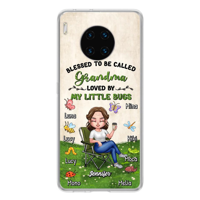 Personalized Grandma Phone Case - Up to 8 Bugs - Gift Idea For Mother's Day/Garden Lovers - Blessed To Be Called Grandma Loved By My Little Bugs - Case For Oppo/Xiaomi/Huawei