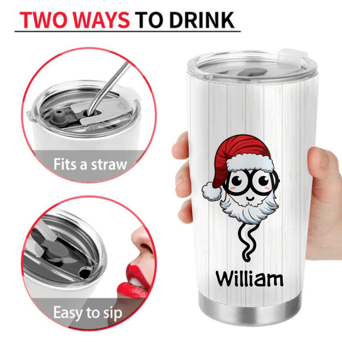 Personalized Xmas Father Tumbler - Up to 6 Children - Christmas Gift Idea For Father - Merry Christmas From Your Swimming Champion