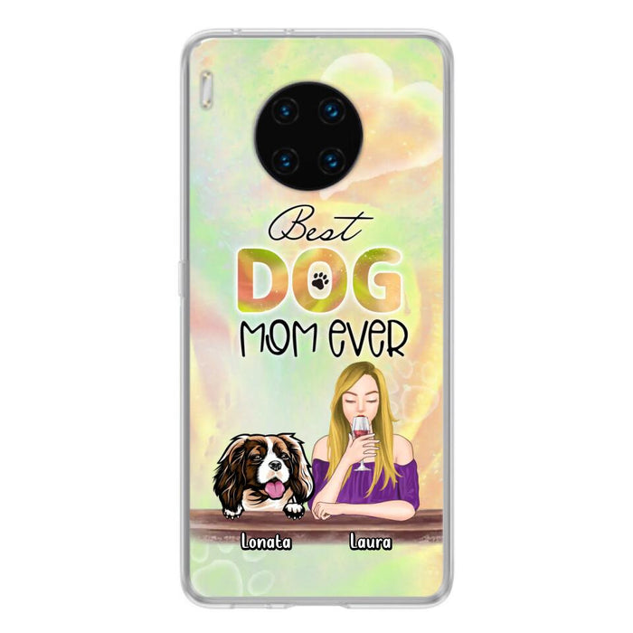 Personalized Pet Mom Phone Case - Gift Idea For Dog/Cat Lovers/Pet Mom - Up to 4 Dogs/Cats - Best Dog Mom Ever - Case For Oppo/Xiaomi/Huawei