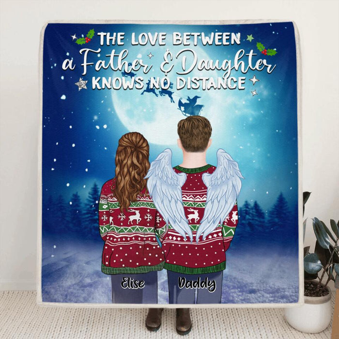 Personalized Father And Daughter Quilt/Fleece Blanket - Best Gift For Father - The Love Between A Father And Daughter Knows No Distance
