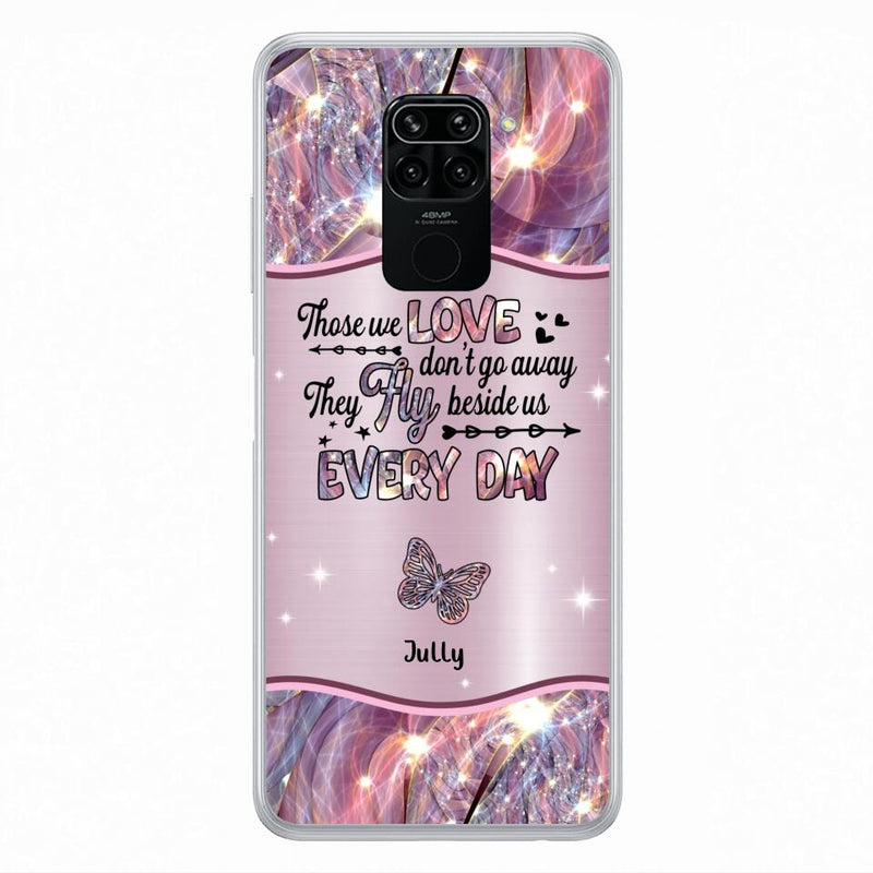 Personalized Memorial Butterfly Phone Case - Memorial Gift Idea - Up to 6 Butterflies - Those we Love Don't Go Away They Fly Beside Us Every Day - Case For Xiaomi/Oppo/Huawei