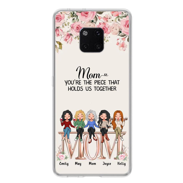Personalized Mother Phone Case - Up to 5 People - Gift Idea For Mother - Mom You're The Piece That Holds Us Together - Case for Xiaomi/Huawei/Oppo