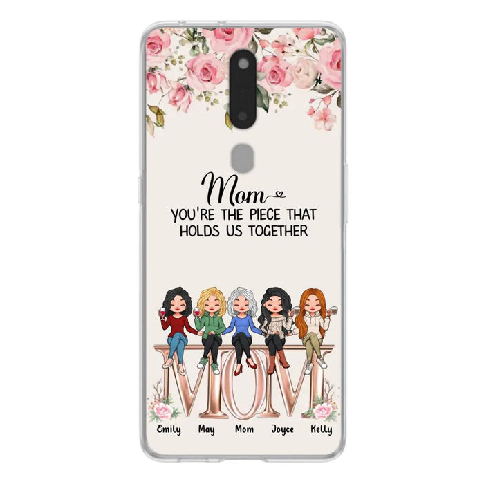 Personalized Mother Phone Case - Up to 5 People - Gift Idea For Mother - Mom You're The Piece That Holds Us Together - Case for Xiaomi/Huawei/Oppo