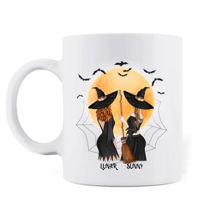 Personalized Witches Mug - 2 Besties - Halloween Gift For Friends/Wiccan Decor/Pagan Decor