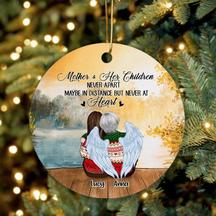 Personalized Mother & Daughter Ornament - Mom And Up to 4 Daughters - The Love Between Mother & Her Children Is Forever