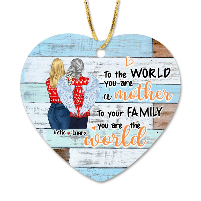 Personalized Mother And Daughter Ornament - Best Gift From Daughter To Mother - Home Is Where Mom Is