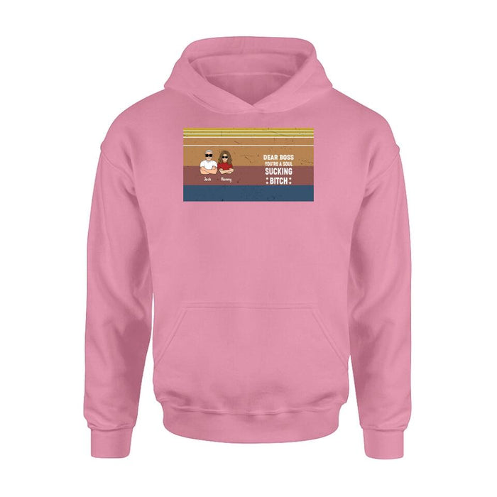 Personalized Dear Boss T-Shirt/Long Sleeve/Hoodie/Sweatshirt - Best Gift Idea For Friends - Dear Boss Thanks For Being My Boss