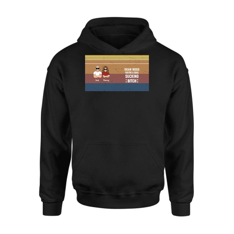 Personalized Dear Boss T-Shirt/Long Sleeve/Hoodie/Sweatshirt - Best Gift Idea For Friends - Dear Boss Thanks For Being My Boss
