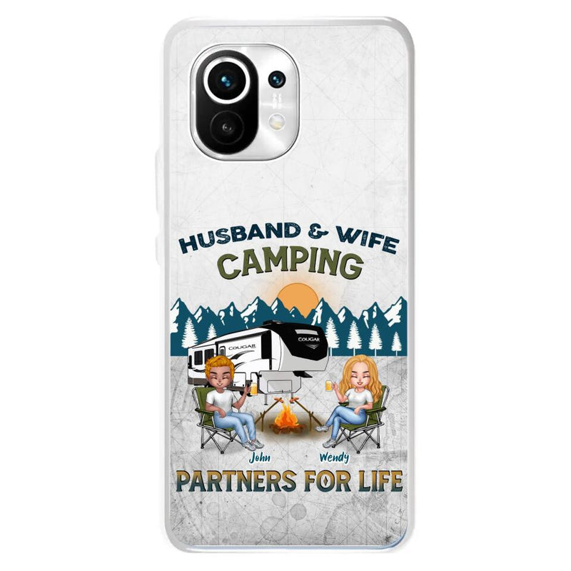 Personalized Camping Friends/Couple Phone Case For Xiaomi/Oppo/Huawei - Up to 7 People - Gift Idea For Friends/Camping Lover - Husband & Wife Camping Partners For Life