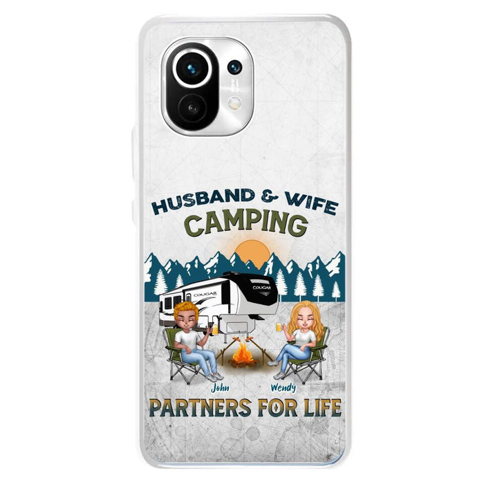 Personalized Camping Friends/Couple Phone Case For Xiaomi/Oppo/Huawei - Up to 7 People - Gift Idea For Friends/Camping Lover - Husband & Wife Camping Partners For Life