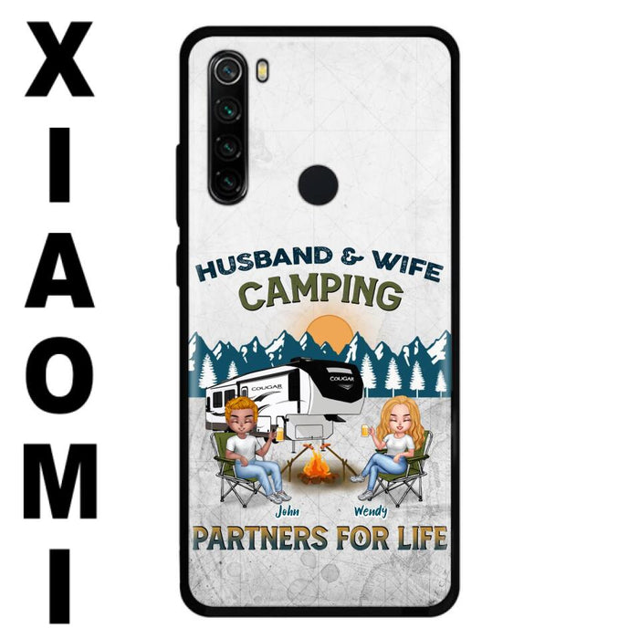 Personalized Camping Friends/Couple Phone Case For Xiaomi/Oppo/Huawei - Up to 7 People - Gift Idea For Friends/Camping Lover - Husband & Wife Camping Partners For Life