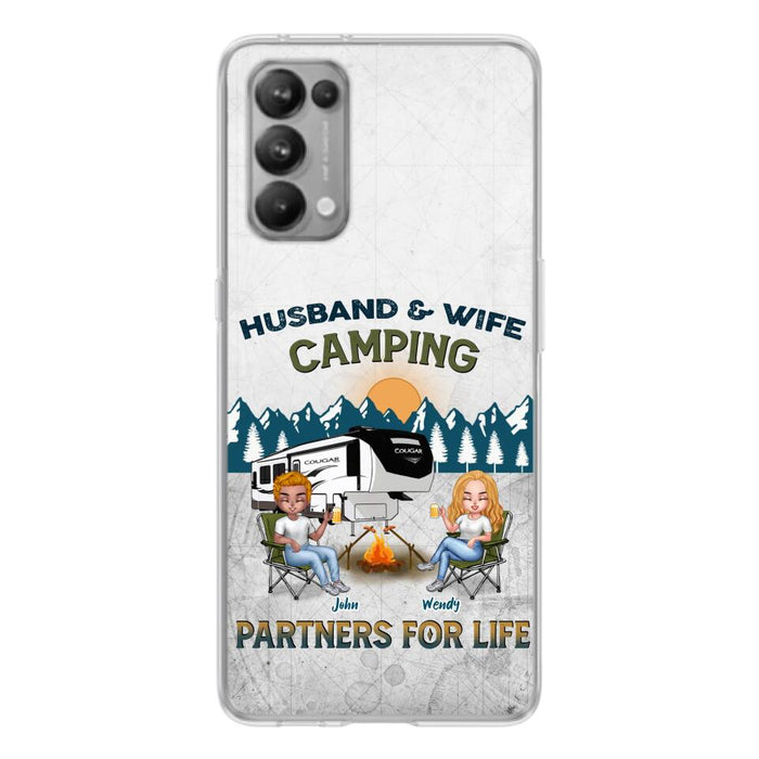 Personalized Camping Friends/Couple Phone Case For Xiaomi/Oppo/Huawei - Up to 7 People - Gift Idea For Friends/Camping Lover - Husband & Wife Camping Partners For Life