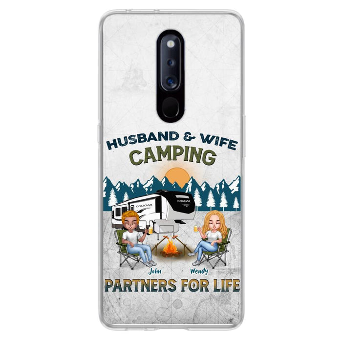 Personalized Camping Friends/Couple Phone Case For Xiaomi/Oppo/Huawei - Up to 7 People - Gift Idea For Friends/Camping Lover - Husband & Wife Camping Partners For Life