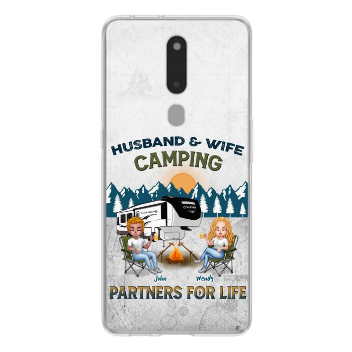 Personalized Camping Friends/Couple Phone Case For Xiaomi/Oppo/Huawei - Up to 7 People - Gift Idea For Friends/Camping Lover - Husband & Wife Camping Partners For Life