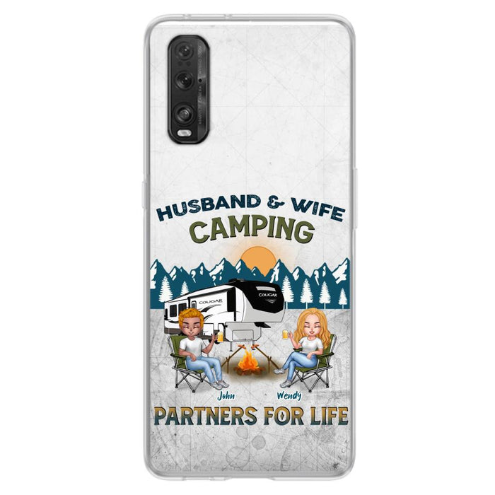 Personalized Camping Friends/Couple Phone Case For Xiaomi/Oppo/Huawei - Up to 7 People - Gift Idea For Friends/Camping Lover - Husband & Wife Camping Partners For Life
