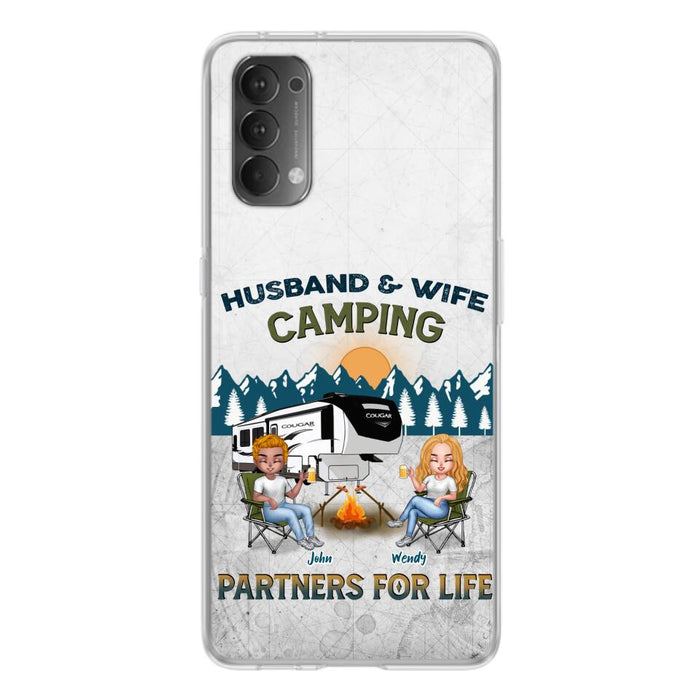 Personalized Camping Friends/Couple Phone Case For Xiaomi/Oppo/Huawei - Up to 7 People - Gift Idea For Friends/Camping Lover - Husband & Wife Camping Partners For Life