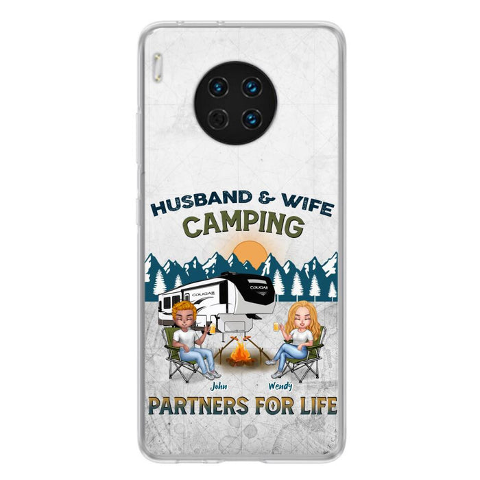 Personalized Camping Friends/Couple Phone Case For Xiaomi/Oppo/Huawei - Up to 7 People - Gift Idea For Friends/Camping Lover - Husband & Wife Camping Partners For Life