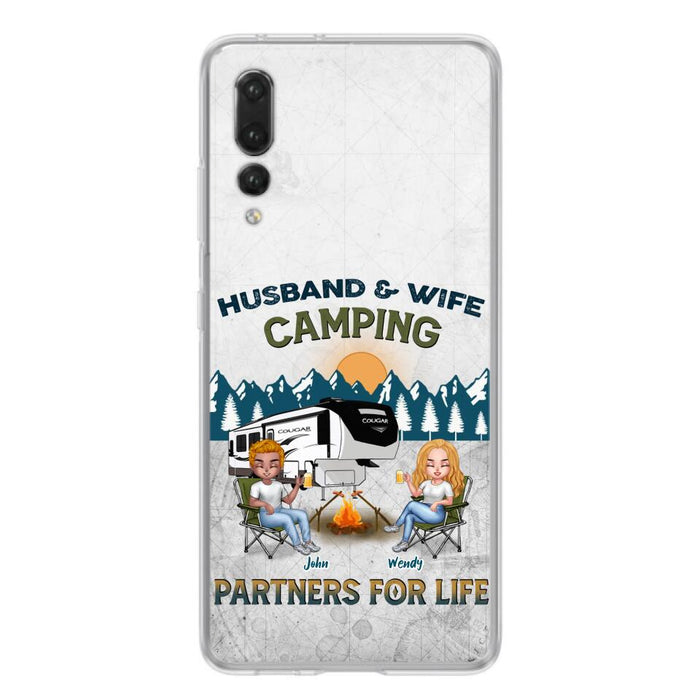 Personalized Camping Friends/Couple Phone Case For Xiaomi/Oppo/Huawei - Up to 7 People - Gift Idea For Friends/Camping Lover - Husband & Wife Camping Partners For Life