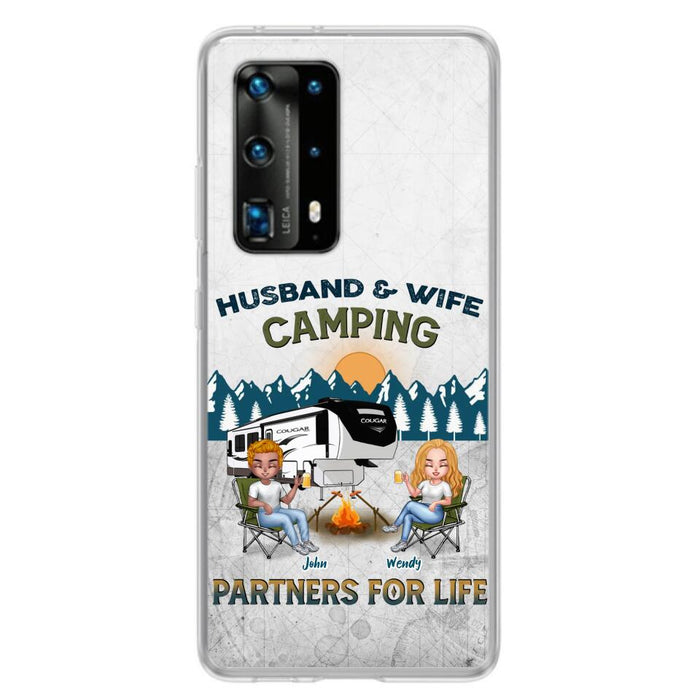 Personalized Camping Friends/Couple Phone Case For Xiaomi/Oppo/Huawei - Up to 7 People - Gift Idea For Friends/Camping Lover - Husband & Wife Camping Partners For Life