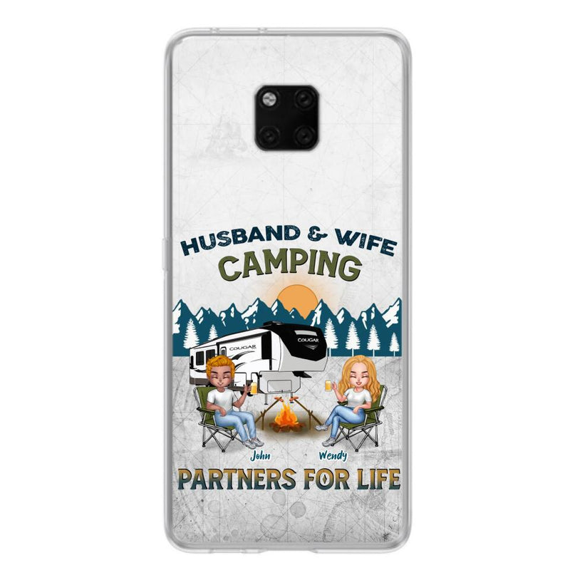 Personalized Camping Friends/Couple Phone Case For Xiaomi/Oppo/Huawei - Up to 7 People - Gift Idea For Friends/Camping Lover - Husband & Wife Camping Partners For Life