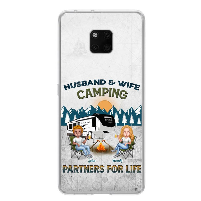 Personalized Camping Friends/Couple Phone Case For Xiaomi/Oppo/Huawei - Up to 7 People - Gift Idea For Friends/Camping Lover - Husband & Wife Camping Partners For Life