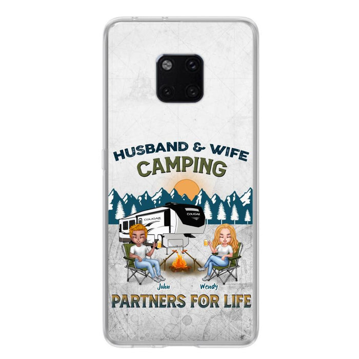 Personalized Camping Friends/Couple Phone Case For Xiaomi/Oppo/Huawei - Up to 7 People - Gift Idea For Friends/Camping Lover - Husband & Wife Camping Partners For Life