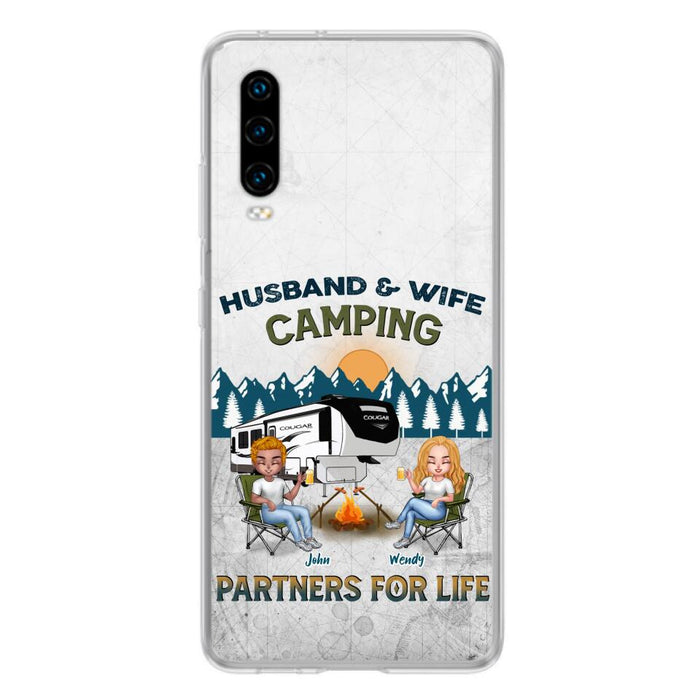 Personalized Camping Friends/Couple Phone Case For Xiaomi/Oppo/Huawei - Up to 7 People - Gift Idea For Friends/Camping Lover - Husband & Wife Camping Partners For Life